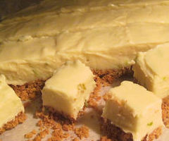 key lime white chocolate fudge